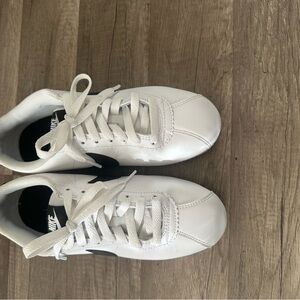Nike Cortez White and Black Sneakers
